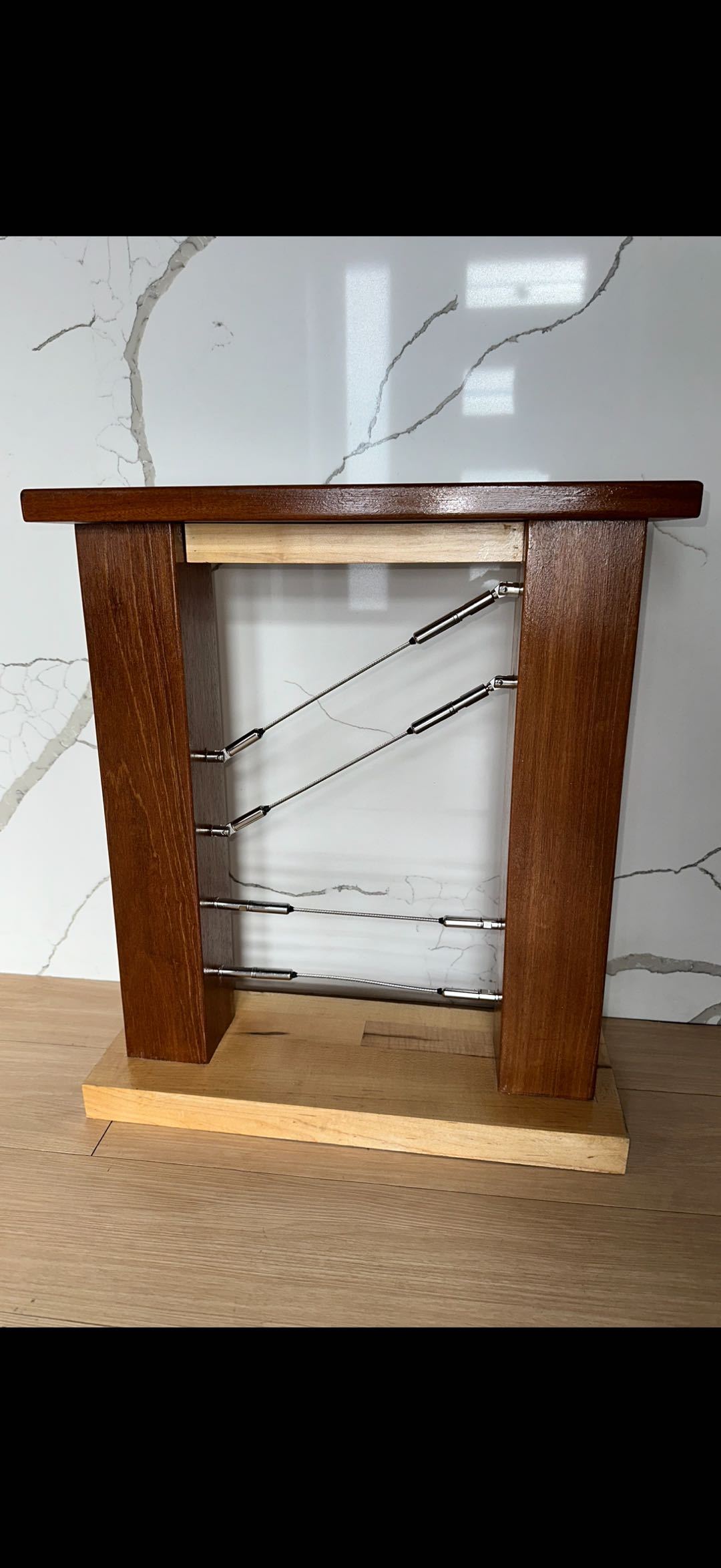 PVC and wood post application shown in the project material.