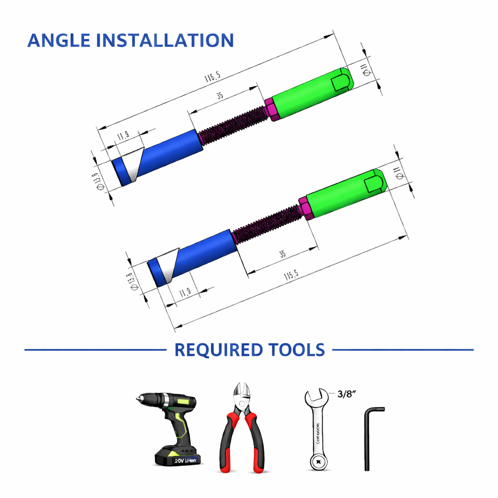 MR.RAil 36" 6.5ft-19.5ft Black Side Mount All-in-One Cable Railing System DIY Kit, One Stop Service Complete Set